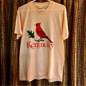 Vintage 80s Kentucky Cardinal Graphic T-Shirt